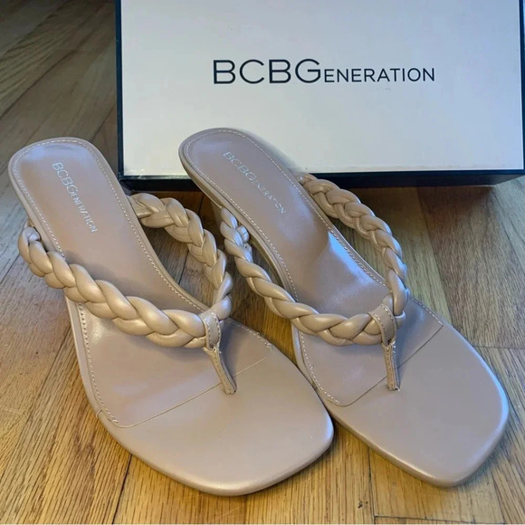 BCBGeneration Tulani Dress Sandal with Braided Detailing, Women Size 8.5 - Picture 3 of 8
